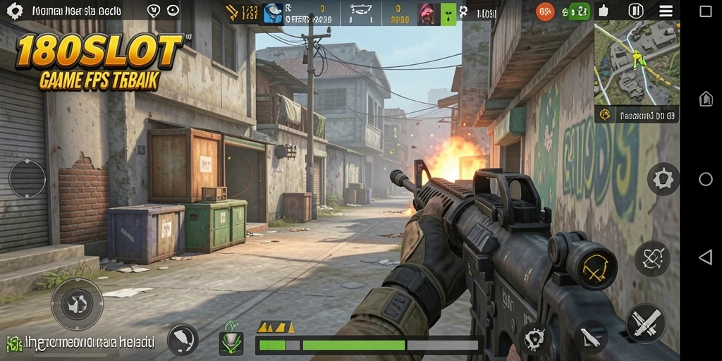 Gameplay intens 180SLOT dengan aksi tembak menembak.