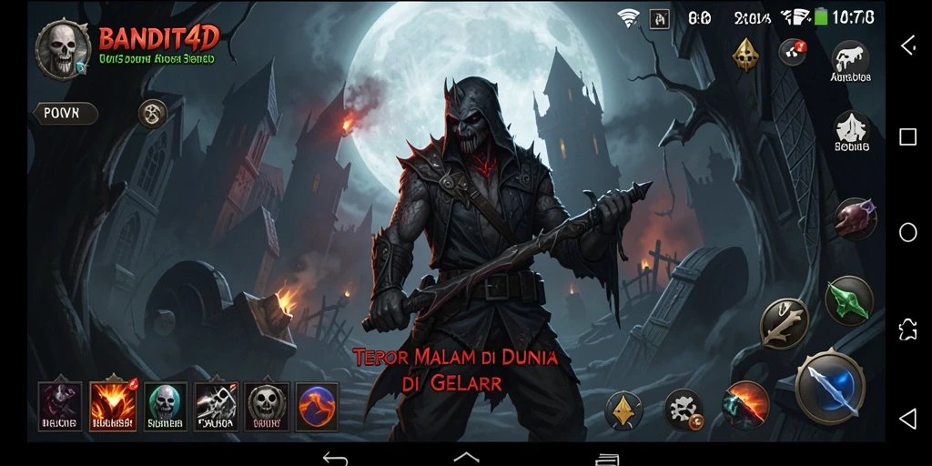 Tangkapan layar BANDIT4D menampilkan suasana gelap dan menegangkan di dalam gameplay.