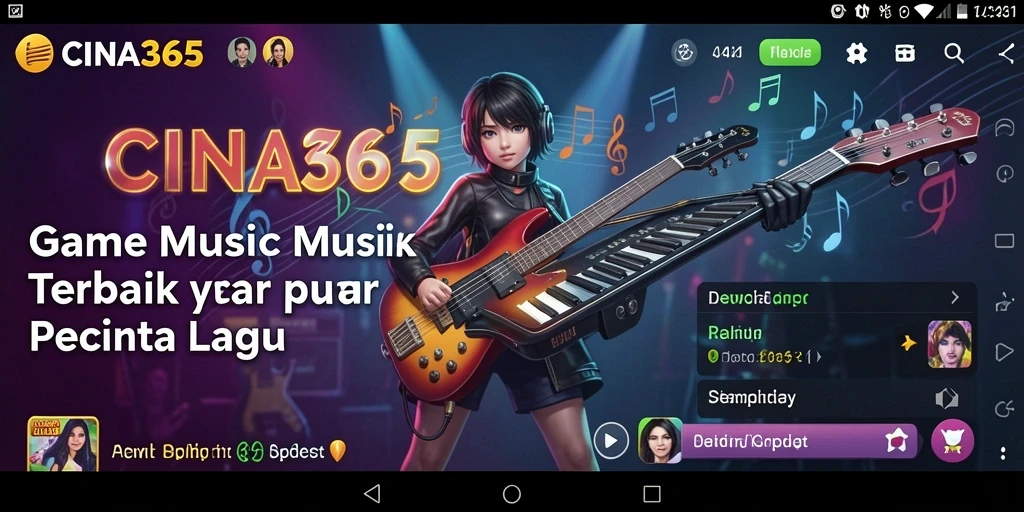 Tampilan gameplay CINA365 yang interaktif dan penuh warna