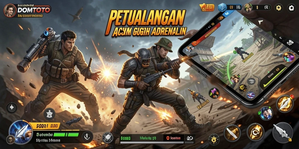 Tampilan seru dari gameplay DOMTOTO yang penuh aksi.