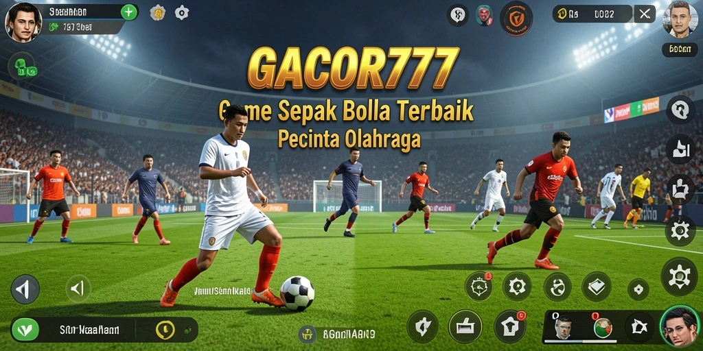 Tampilan menarik dari gameplay GACOR777 yang menggambarkan aksi sepak bola.