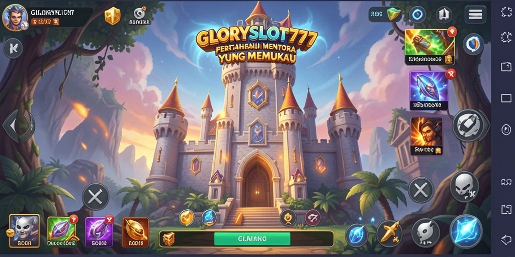 Tampilan gameplay menara pertahanan dalam aksi seru.