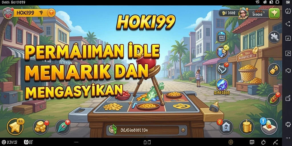Tampilan grafik HOKI99 yang cerah dan interaktif saat gameplay Idle.