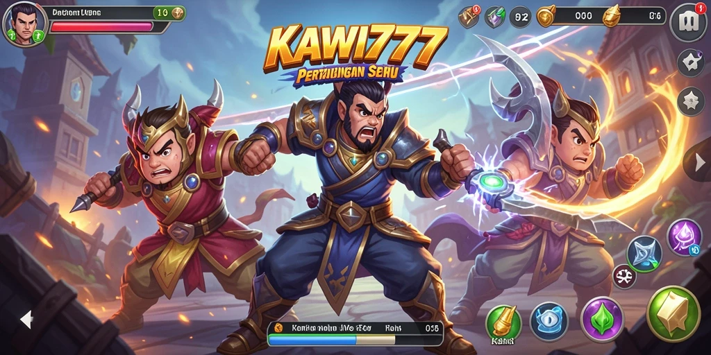 Tampilan gameplay KAWI777 yang intens dan mendebarkan.