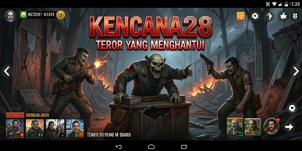 Tampilan gameplay KENCANA28 yang mencekam dan menegangkan.