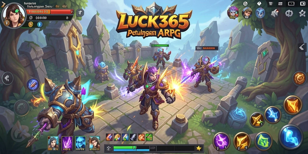 Tangkapan layar gameplay LUCK365 dengan aksi pertempuran yang mendebarkan.
