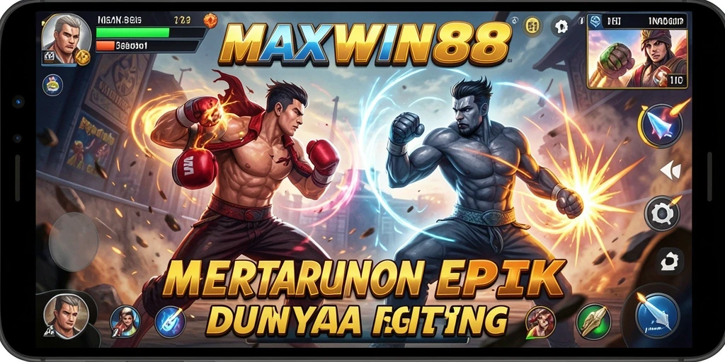 Tampilan gameplay MAXWIN88 yang mendebarkan dalam pertarungan Fighting.