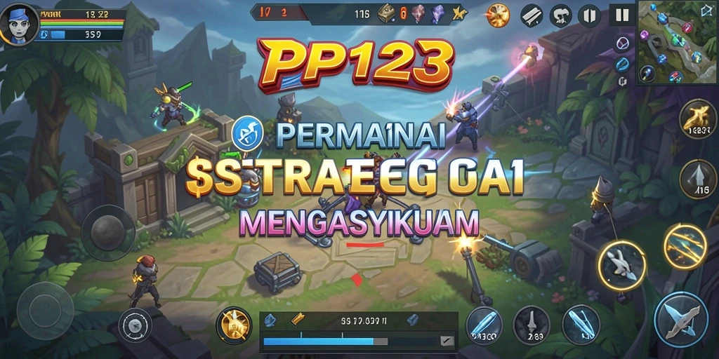 Screenshot PP123 menampilkan pertempuran strategis yang intens dan menarik.