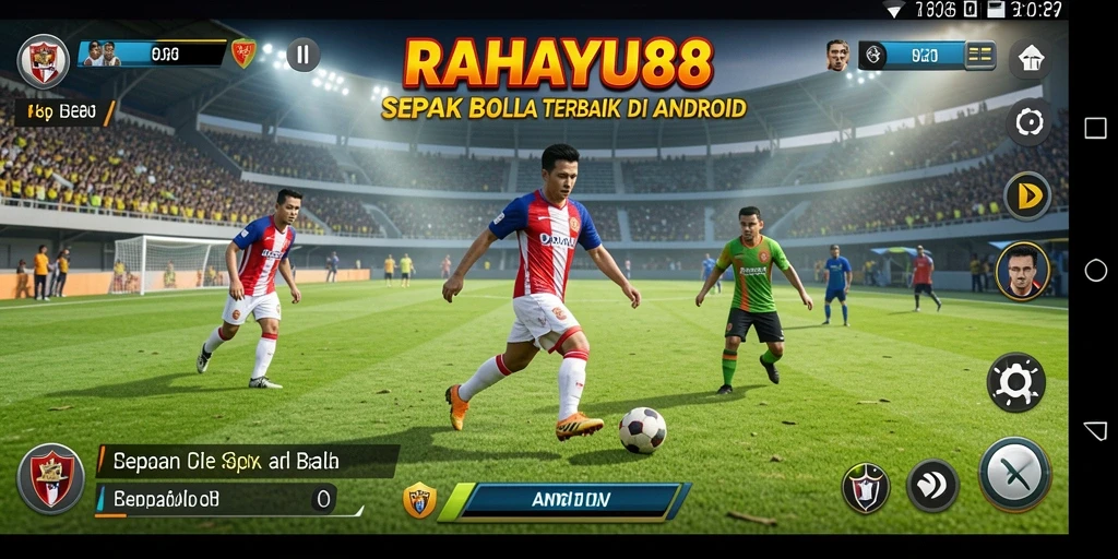 Tampilan menarik dari pertandingan sepak bola di RAHAYU88.
