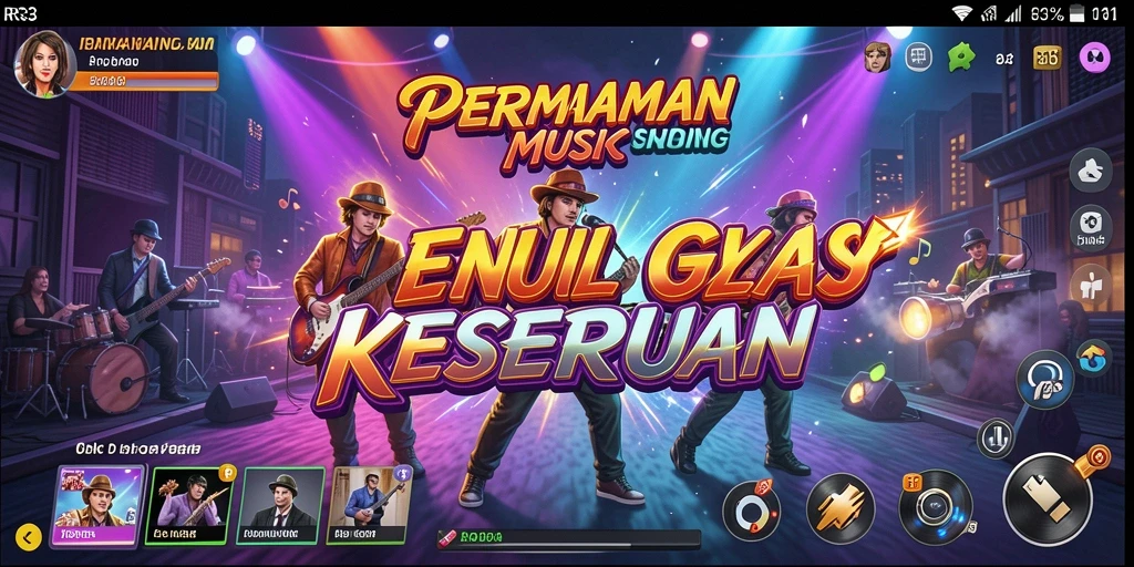 Tampilan menarik dari gameplay musik di RR33.