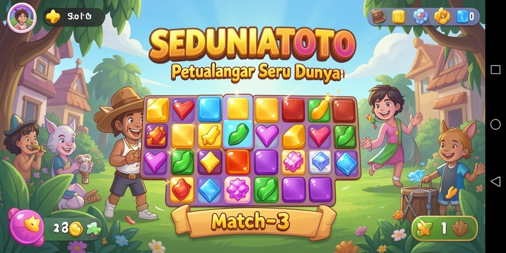 Tampilan menarik dari gameplay SEDUNIATOTO yang seru.