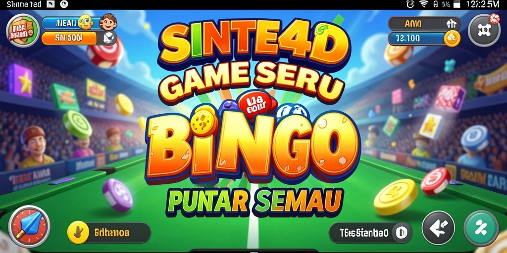Screenshot SINTE4D menampilkan gameplay Bingo yang seru